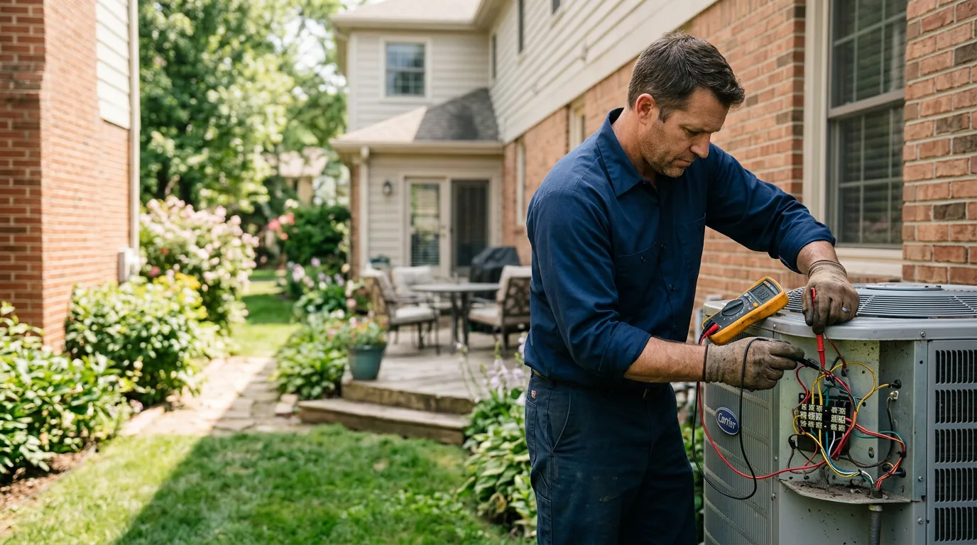 HVAC technician working near May, OK